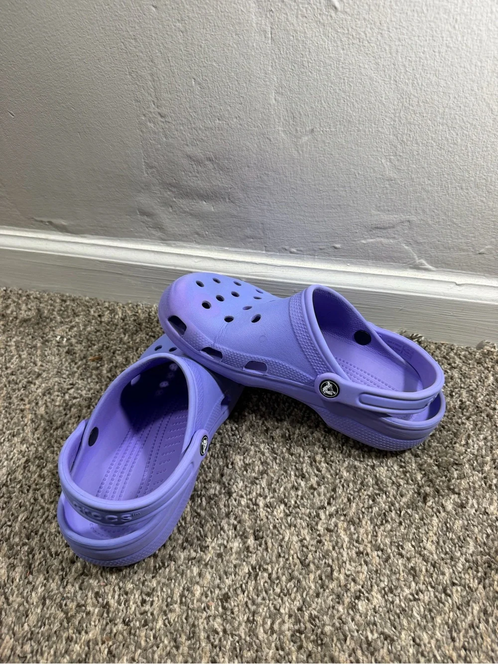 CROCS Kids Lavender Classic Clog Sandals